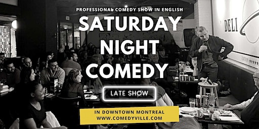 Late Night Comedy ( 11 PM ) Comedy Show Montreal at Comedy Club Montreal | Deli Planet Resto-Bar inside Montreal's Gare Centrale (Central Station)