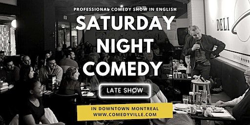 Late Night Comedy ( 11 PM ) Comedy Show Montreal at Comedy Club Montreal | Deli Planet Resto-Bar inside Montreal's Gare Centrale (Central Station)