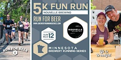 5k Beer Run x Nouvelle Brewing | 2024 MN Brewery Running Series | Nouvelle Brewing by Travail