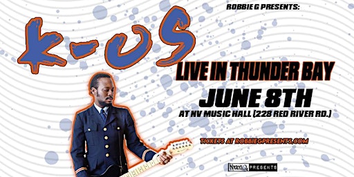 K-OS live in Thunder Bay June 8 at NV Music Hall | NV Music Hall