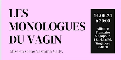Les Monologues du vagin le 14 juin 2024 | Alliance Française