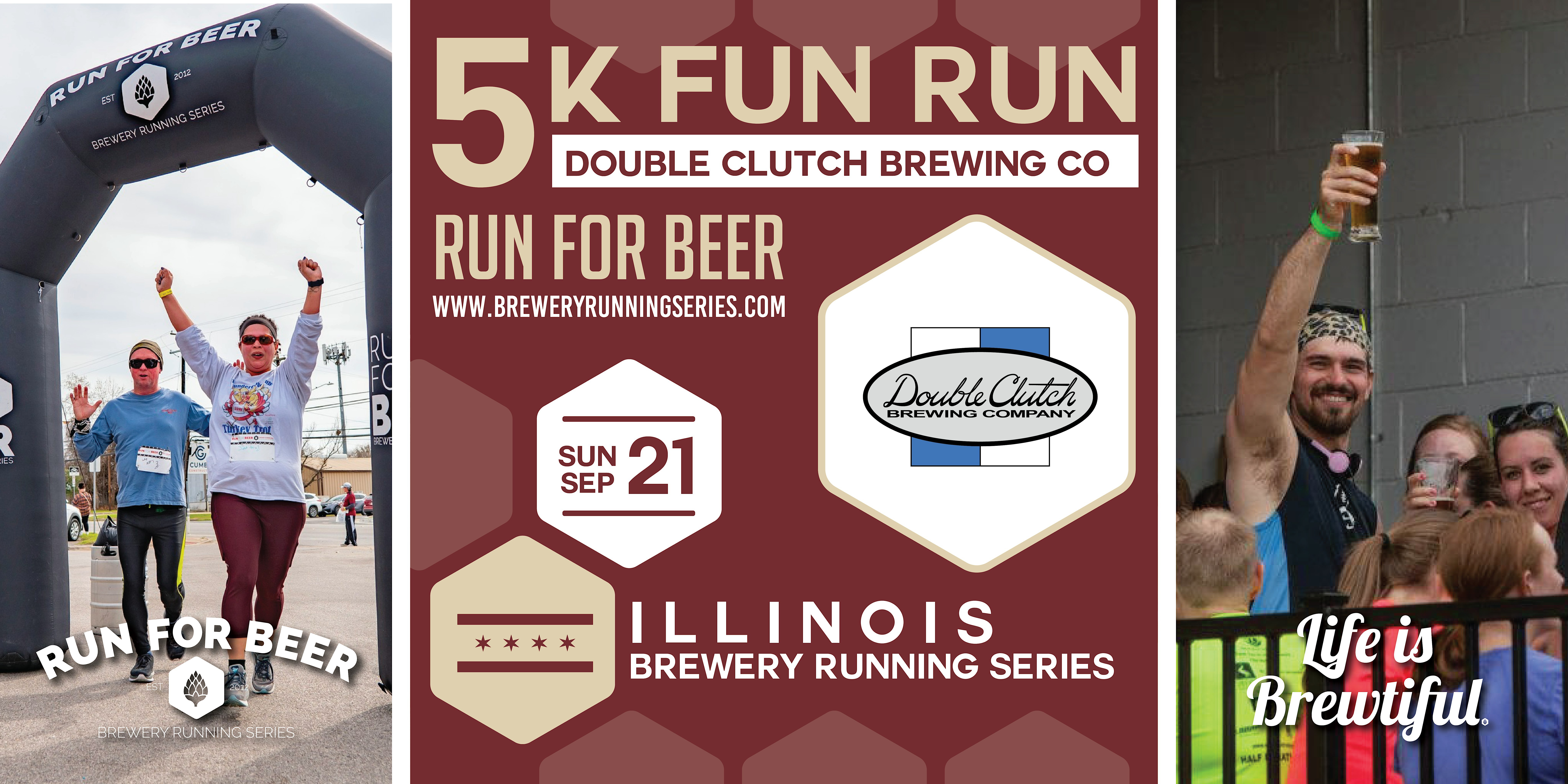 5k Beer Run x Double Clutch Brewing | 2025 Illinois Brewery Running Series | Double Clutch Brewing Company