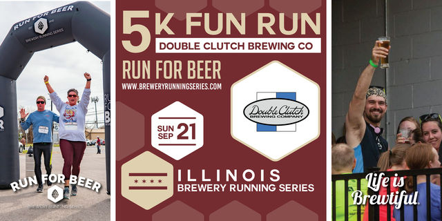 5k Beer Run x Double Clutch Brewing | 2025 Illinois Brewery Running Series | Double Clutch Brewing Company