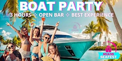 #1 SUNSET PARTY BOAT - MIAMI, FL | Yacht Party - Party Yacht