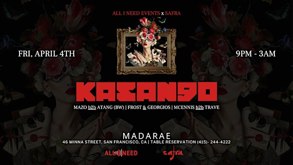 KASANGO [Afro  House] at MadaRae | MadaRae San Francisco
