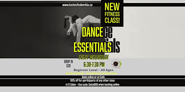 Fitness Class: Dance Essentials | Taste of Colombia - Fair Trade Coffee & Gift Shop