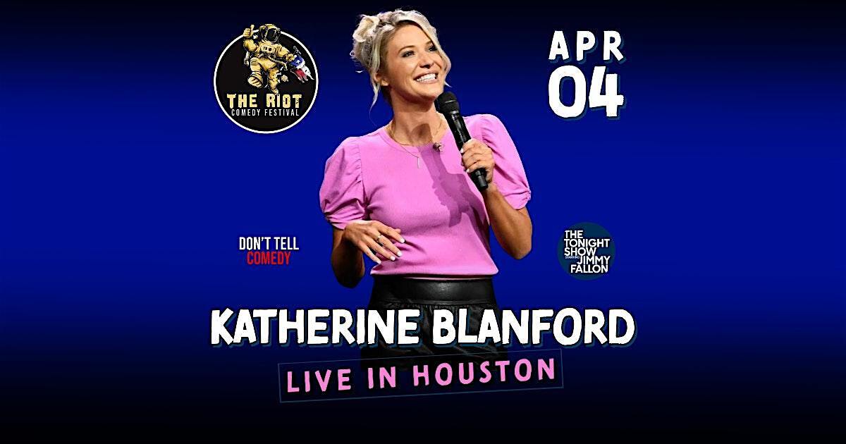 Katherine Blanford (Tonight Show) headlines The Riot Comedy Festival | The Riot Comedy Club upstairs at Rudyard's