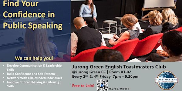 Speak Up and Stand Out: Free Public Speaking Course @ Jurong Green CC | Jurong Green Community Club