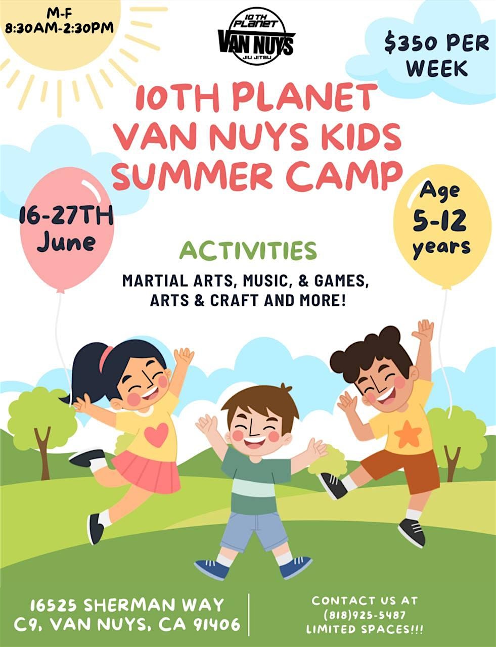 Kids Camp At 10th Planet Van Nuys | 10th Planet Jiu Jitsu Van Nuys