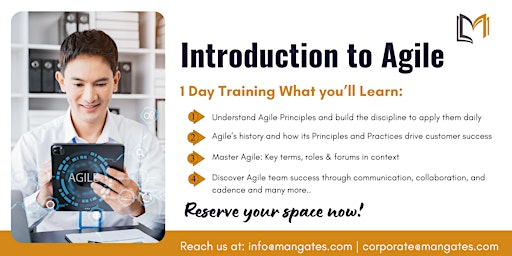 Introduction to Agile 1 Day Training  in Mesquite, TX | For venue details, reach us at info@mangates.com or call us at +1 469 666 9332