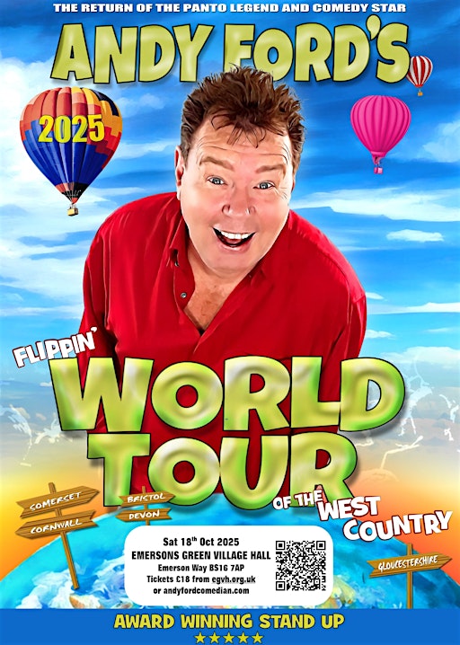 Andy Ford Flippin' World Tour of the West Country | Emersons Green Village Hall