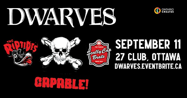 The Dwarves, The Riptides, Capable!, Scally Cap Brats | 27 club