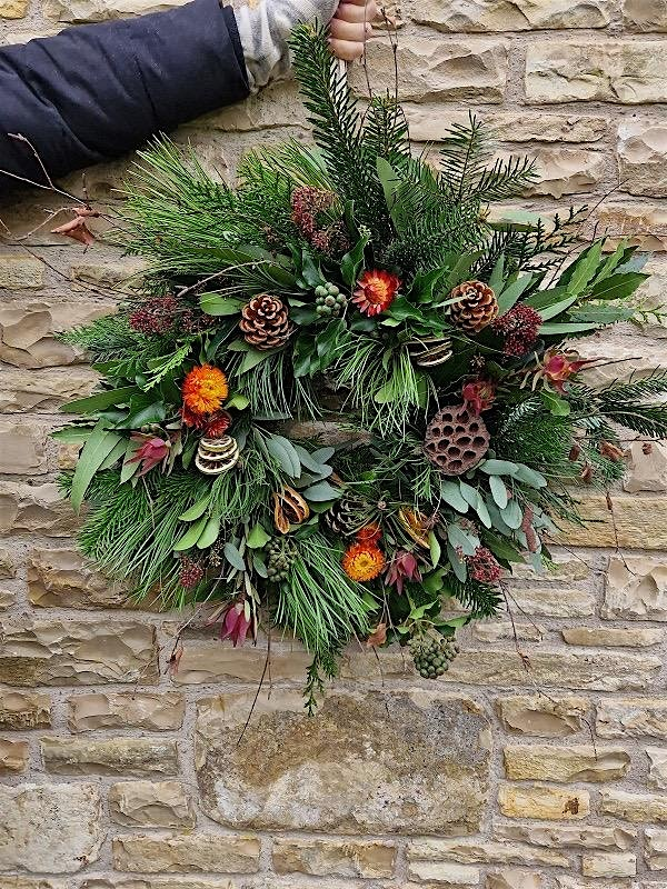 Christmas Wreath Making with Pipley Flowers | The Bath Townhouse, Coppa Club