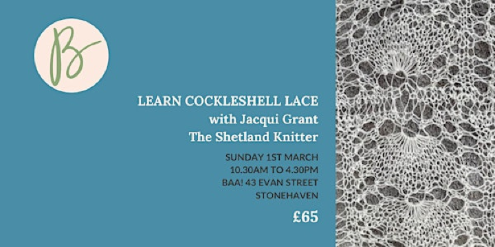 Learn cockleshell lace knitting | Baa!