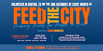 Feed The City Denton: Making Meals for People In Need | Union Bear Brewing Company - Denton