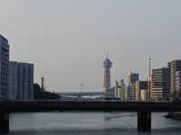 『西中島橋』から見る福岡市の景色