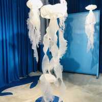 💙🤍815Art纖維藝術創作展《水母和朋友們》📍REHOW LIVING LAB 反覆生活實驗室♻️
