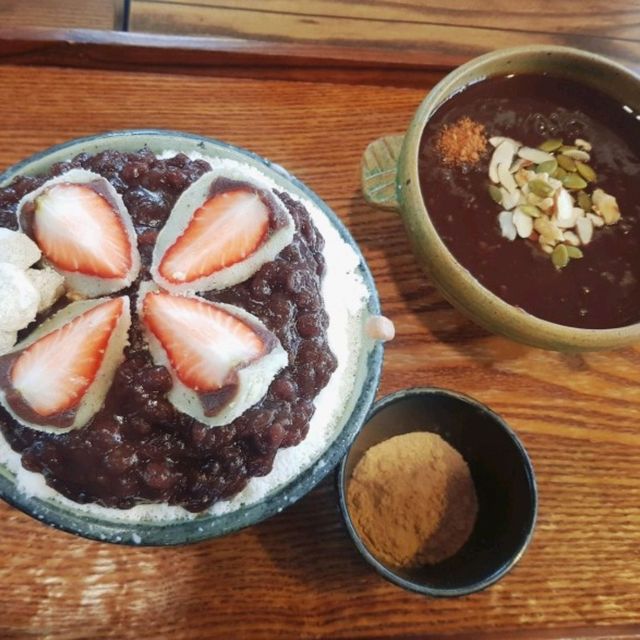 제주 서귀포 팥빙수 맛집 꽃담팥집