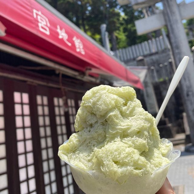 宮地嶽神社のかき氷