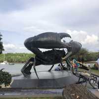 giant sculpture in Krabi Town 