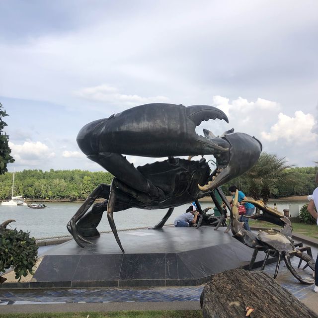 giant sculpture in Krabi Town 