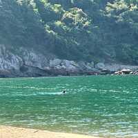 Idyllic beach cove on Dapeng peninsula