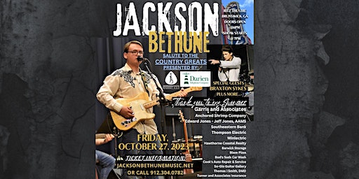 Jackson Bethune's Salute to the Country Greats | The Historic Ritz Theatre