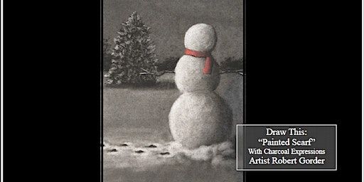 Charcoal Drawing Event "Painted Scarf" in Marathon City | The Copper Mug LLC