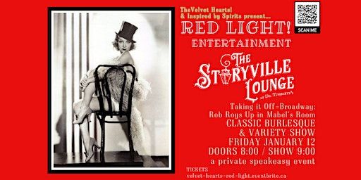 Take it Off-Broadway: Classic Burlesque & Variety Show | The Storyville Lounge at Dr. Tumblety's™
