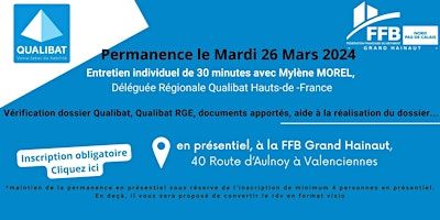 FFB Grand Hainaut - Permanence Qualibat | FFB Grand Hainaut
