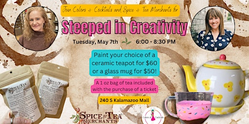 Steeped in Creativity: Tea Infused Painting Experience! | Colors & Cocktails