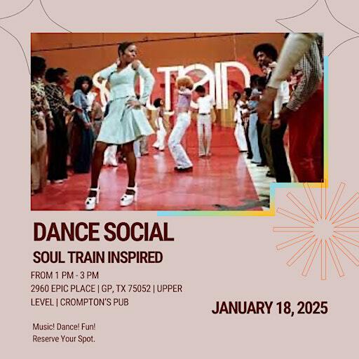 Soul Train Inspired Dance Social -sponsored by This Is Us! 50+! | The Epic - Crompton’s Pub