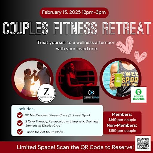 Couples Fitness Retreat | Zweet Sport Total Fitness Studio, North Henry Street, Alexandria, VA, USA