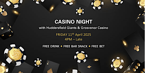 Casino Networking Night with Huddersfield Giants & Grosvenor Casino! | Grosvenor Casino