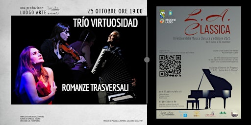 L.A. CLASSICA Festival 2025: “Trío Virtuosidad” | Circolo Cittadino Sante Palumbo