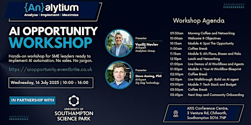 AI Foundations Training for SMEs: Spot The Opportunity | Axis Conference Centre