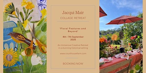 Floral Features and Beyond A Collage Art Retreat with Jacqui Mair | Court House Farm