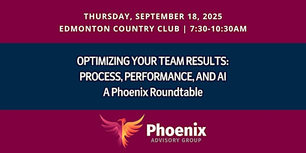 Optimizing Your Team Results: Process, Performance, and AI | Edmonton Country Club