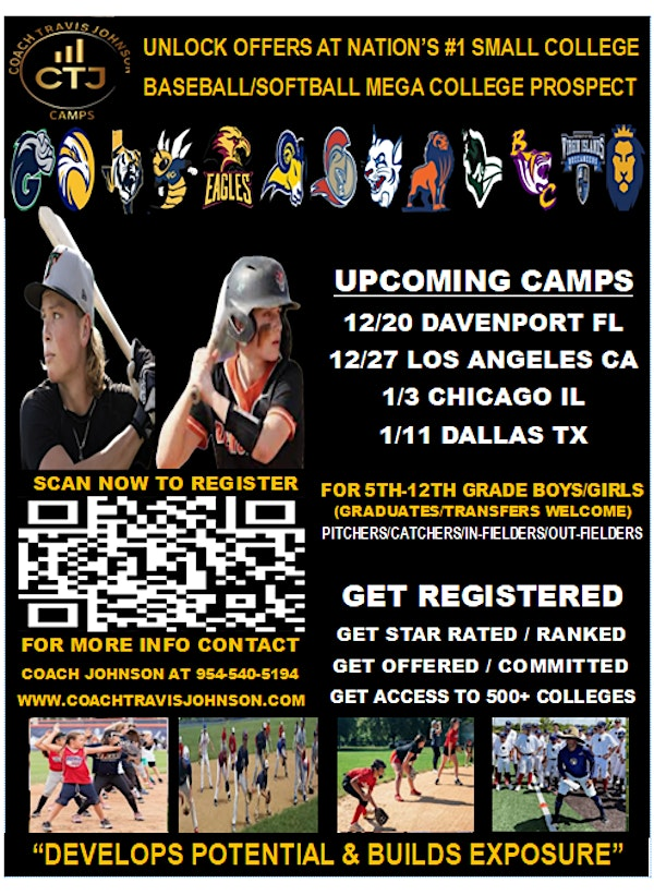 DALLAS TX BASEBALL/SOFTBALL MEGA COLLEGE PROSPECT CAMP JAN 11TH | Mansfield High School