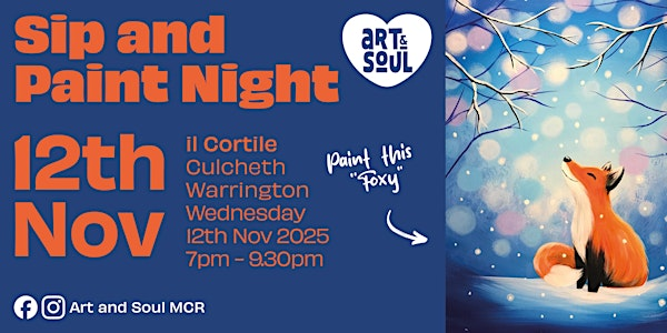 Sip and Paint Night at il Cortile, Culcheth | Il Cortile