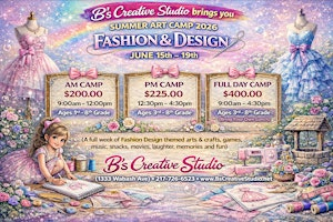 SUMMER CAMP Fashion &. Design | B’s Creative Studio