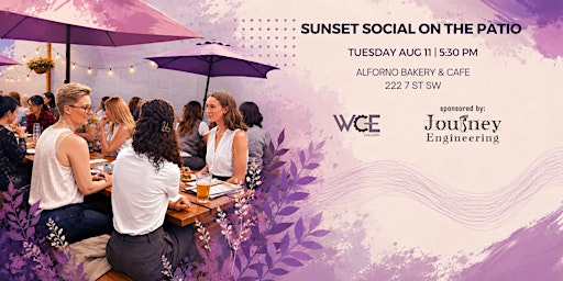 WCE Calgary Sunset Social on the Patio | Alforno Bakery & Cafe