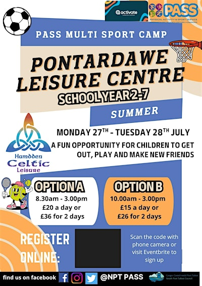 Pontardawe Leisure Centre Summer PASS Camp | Pontardawe Leisure Centre