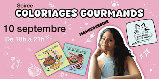 Soirée Coloriages Gourmands - Café félin Chats-Nous | Café Félin Chats-Nous