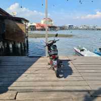 Locals live on floating wooden planks