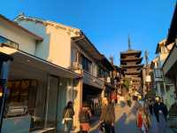 京都　京都散策旅　八坂の塔の桜とのコラボに感動❗️