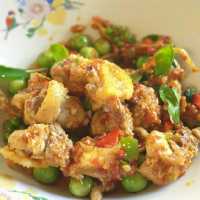 ลุงดมอาหารป่า ร้านในสวนมะพร้าว