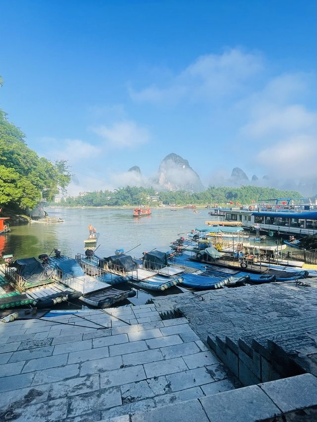 Mornings by the Li River, Guilin🌿🛶