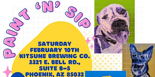 Pop Art your Pet Paint 'n' Sip at Kitsune Brewing Co. | Kitsune Brewing Company