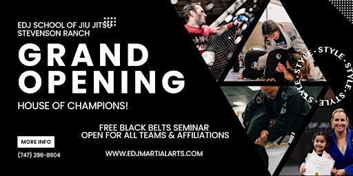 EDJ School of Jiu Jitsu Stevenson Ranch Grand Opening | 25924 The Old Rd